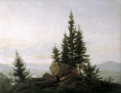 View of the Elbe Valley by Caspar David Friedrich